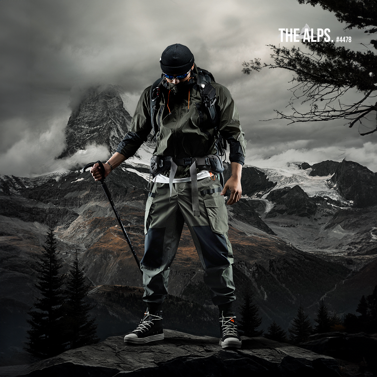 MSGD运动长裤男子春夏户外工装裤