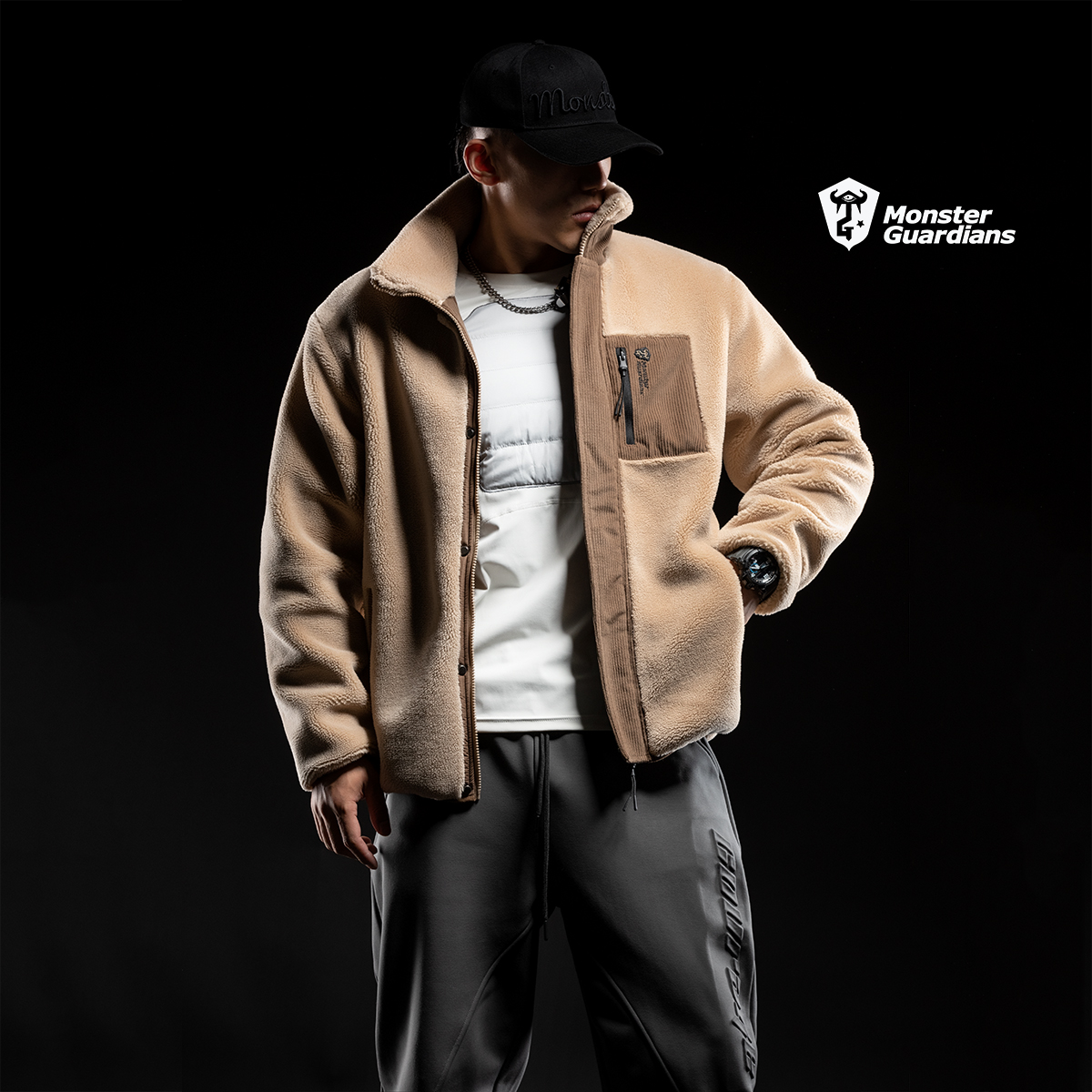 MSGD男子防风保暖外套