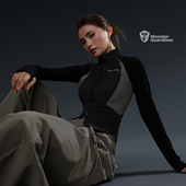 Monster 外套 Guardians女子秋冬训练跑步运动健身衣服紧身长袖