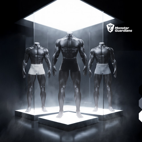 Monster Guardians男子莫尔代运动透气轻薄防磨四角平角内裤