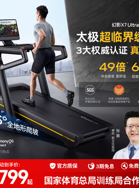 麦瑞克跑步机家用折叠静音坡度新款大型室内商用器材健身房幻影X7
