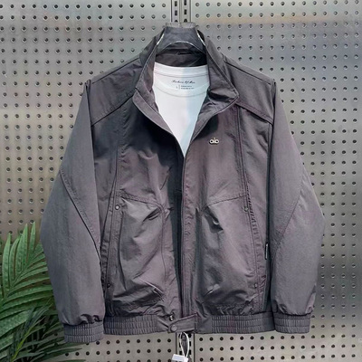 秋季新款大码立领夹克衫男装