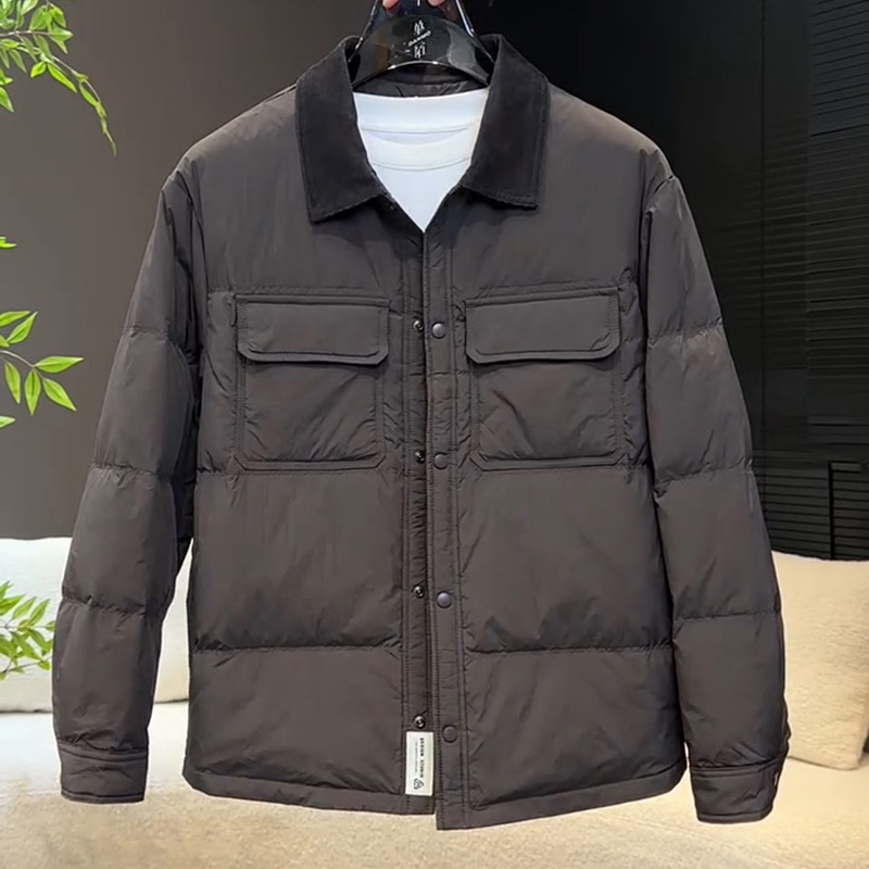 韩版轻薄男士冬季百搭羽绒服青年