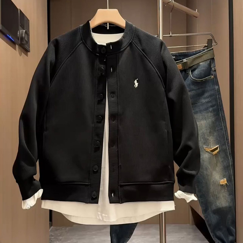帅气立领外套2025高级感潮流卫衣