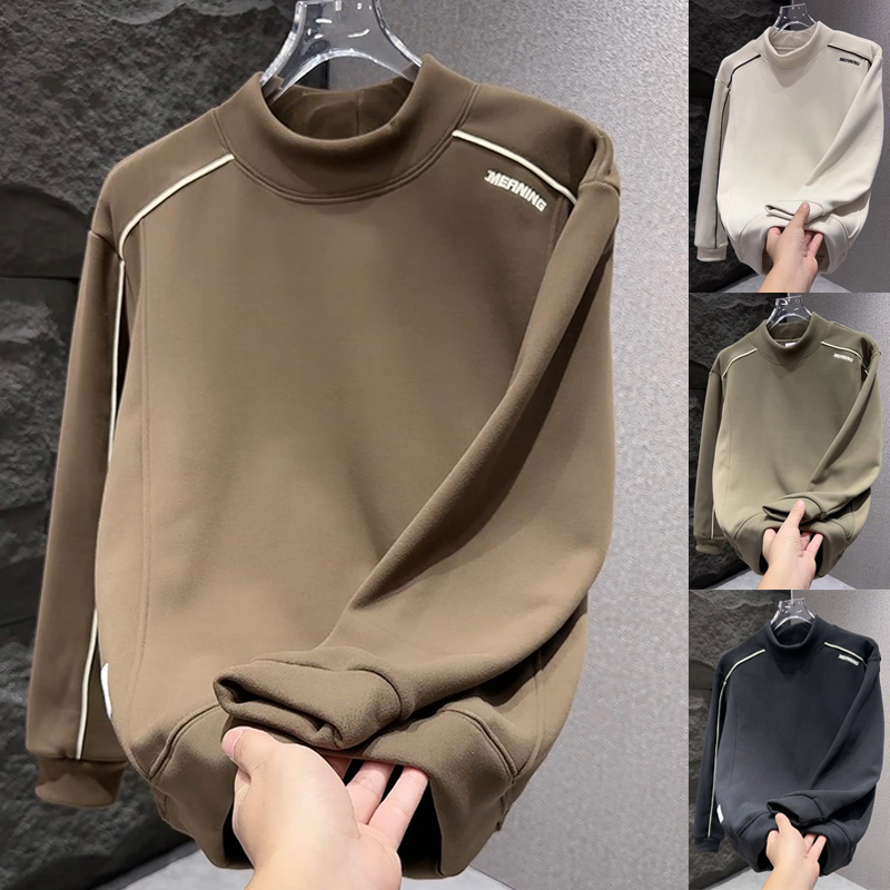 男士韩版新款高级感半高领卫衣