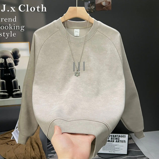 长袖 2025新款 复古风扎染潮流个性 百搭潮流T恤衫 卫衣打底 秋冬男士