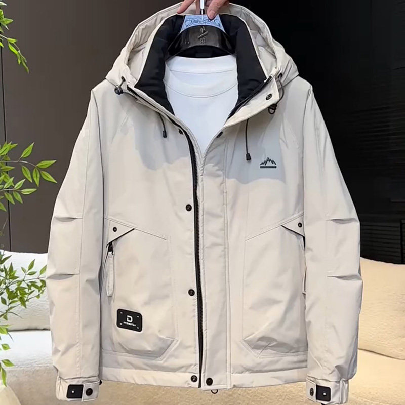潮牌新款男装抗寒冬季保暖加厚冲锋衣美式重磅工装风百搭男羽绒服,男装,羽绒服,淘宝优惠券,粉丝福利购,淘宝优惠卷