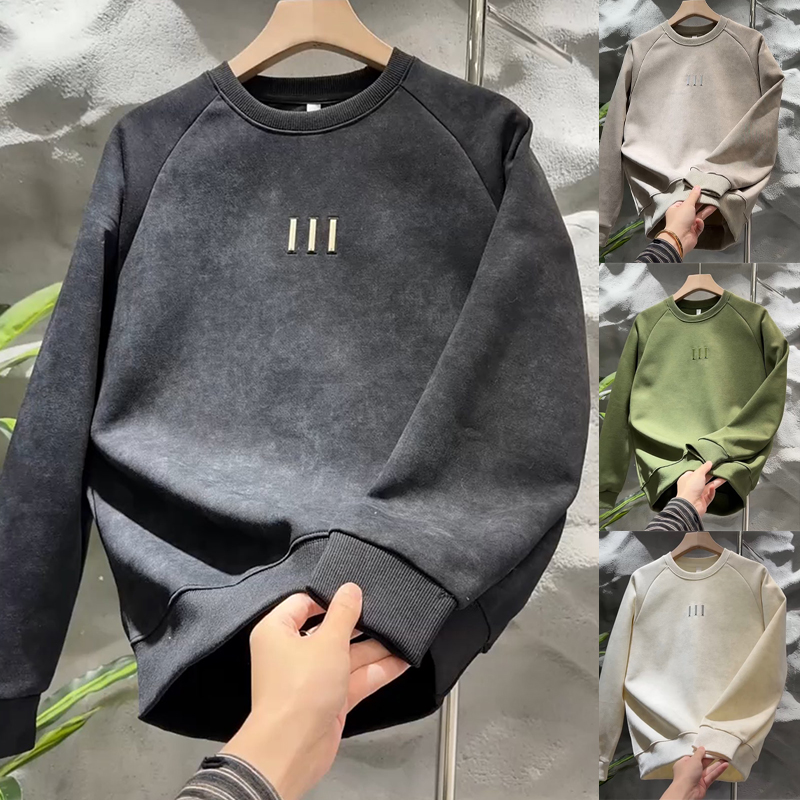 复古风圆领气质轻奢高级感卫衣