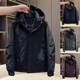 加厚保暖防寒外套百搭男装 工装 风拼接潮牌高品质连帽羽绒服男冬季
