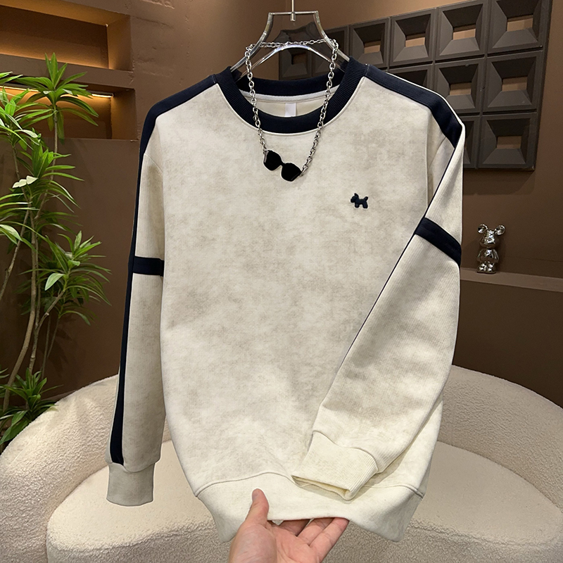 网红扎染卫衣男2025秋冬季新款