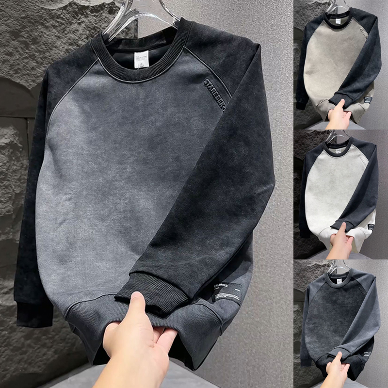 设计感复古扎扎染高级感卫衣男装