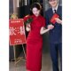 红色女2026新款 改良年轻款 订婚裙敬酒服新娘 旗袍新中式 江南司造