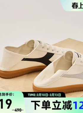diadora/迪亚多纳休闲懒人鞋一脚蹬情侣舒适帆布鞋Saunter SLIPON