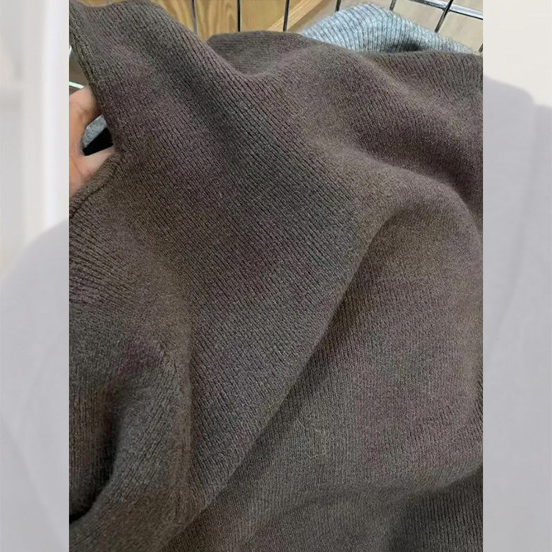 品牌折扣正品女装断码清仓特价不能退换法式梅粉色高领打底衫女秋