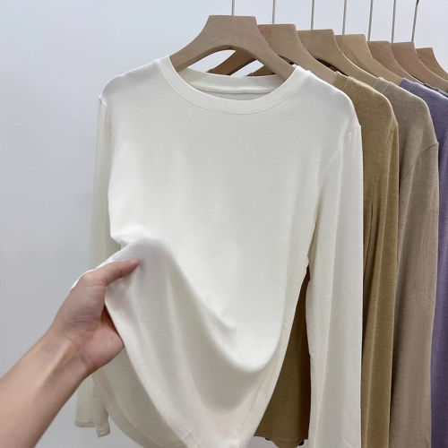 品牌折扣正品女装断码清仓特价不能退换天丝面膜打底衫5新款
