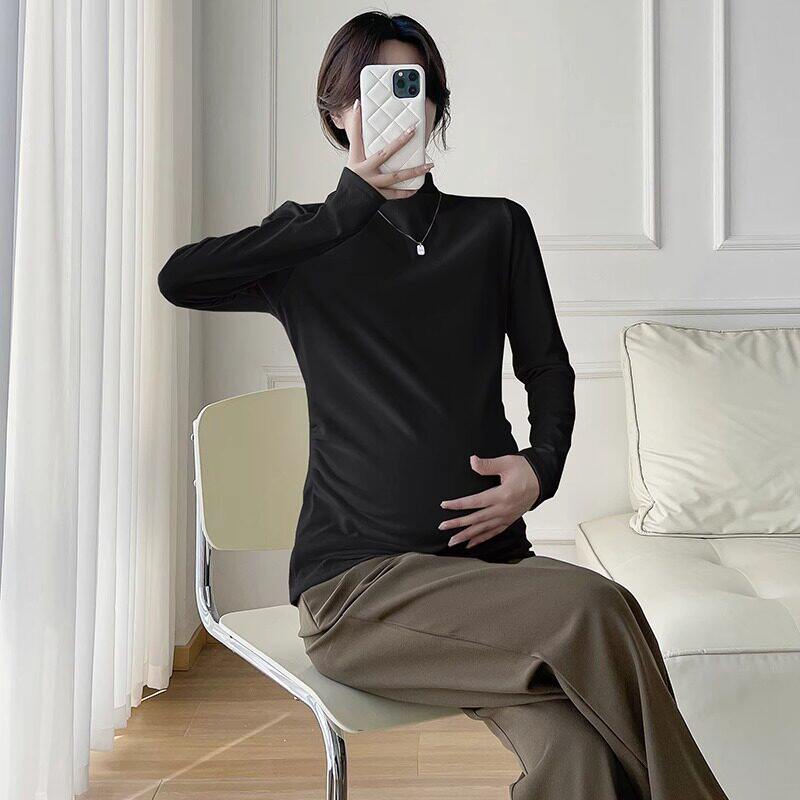 品牌折扣正品女装断码清仓特价不能退换半高领孕妇打底衫女秋冬