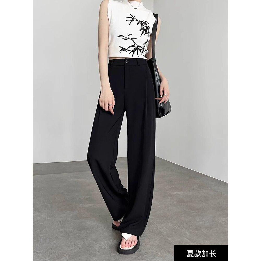 品牌正品女装衣服断码特价清仓 不接受退换-白色西装裤女夏季