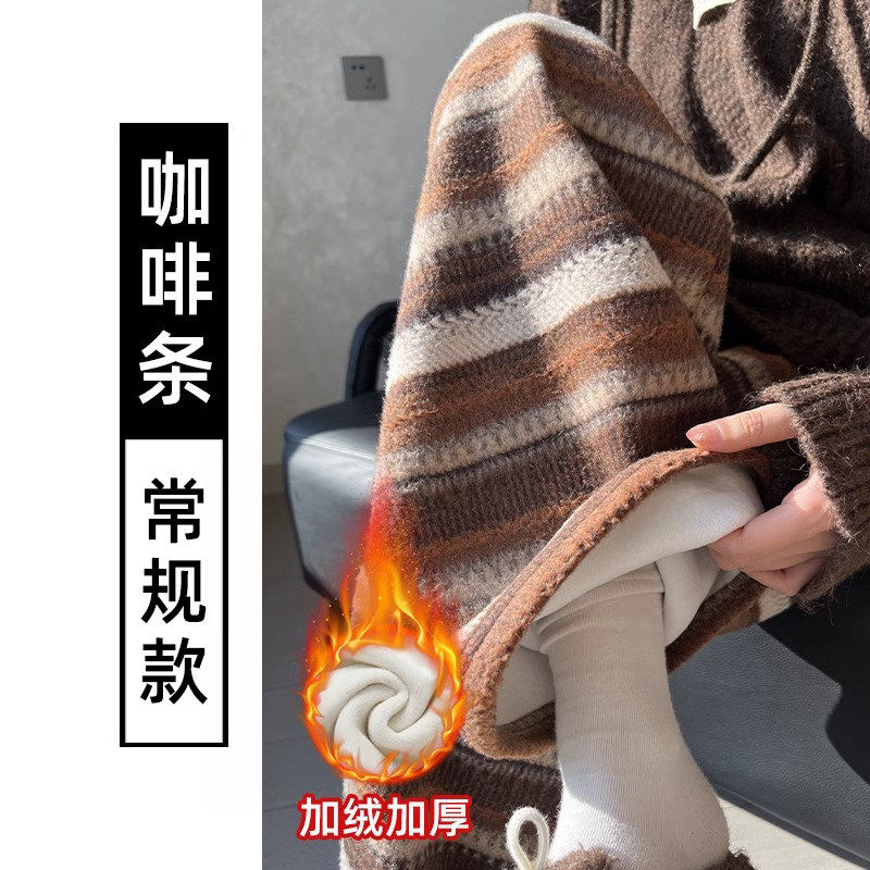 品牌正品女装衣服断码特价清仓 不接受退换-民族风条纹阔腿裤女