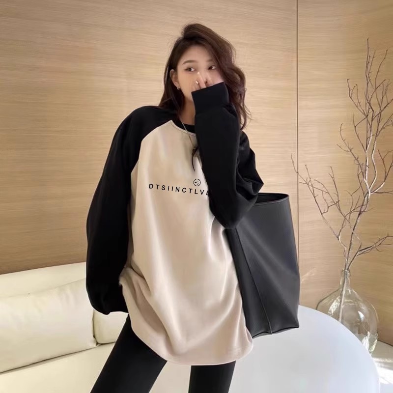 品牌折扣正品女装断码清仓特价不能退换加绒中长款卫衣女秋冬新