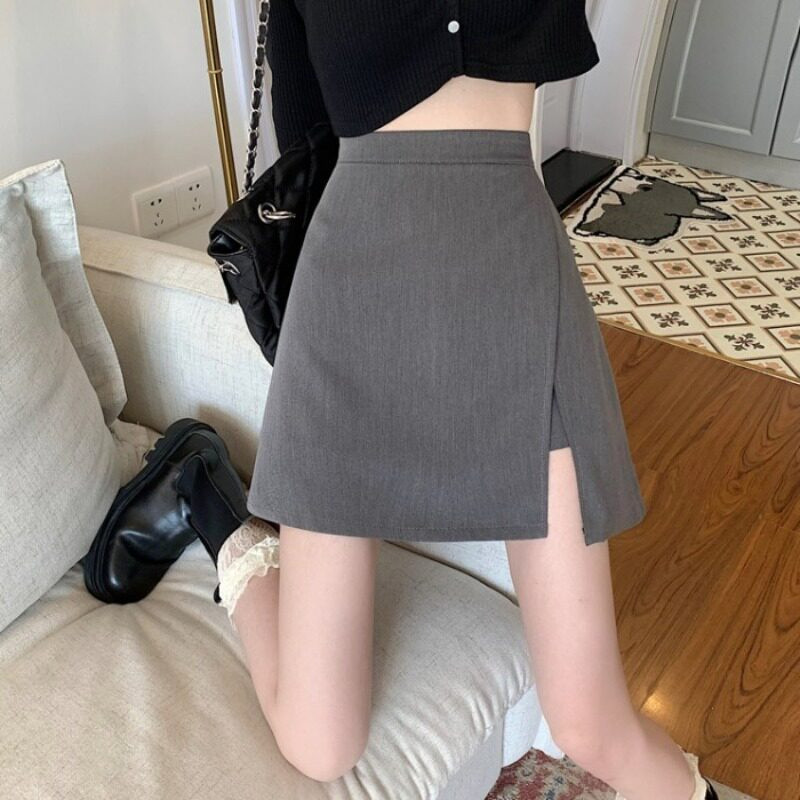 品牌折扣正品女装断码清仓特价不能退换黑色西装半身裙女夏季防走