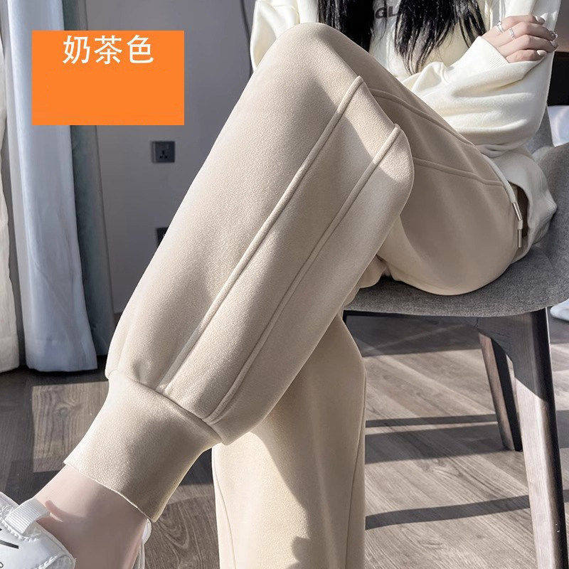 品牌正品女装衣服断码特价清仓 不退换-运动裤女秋冬季加绒加厚哈
