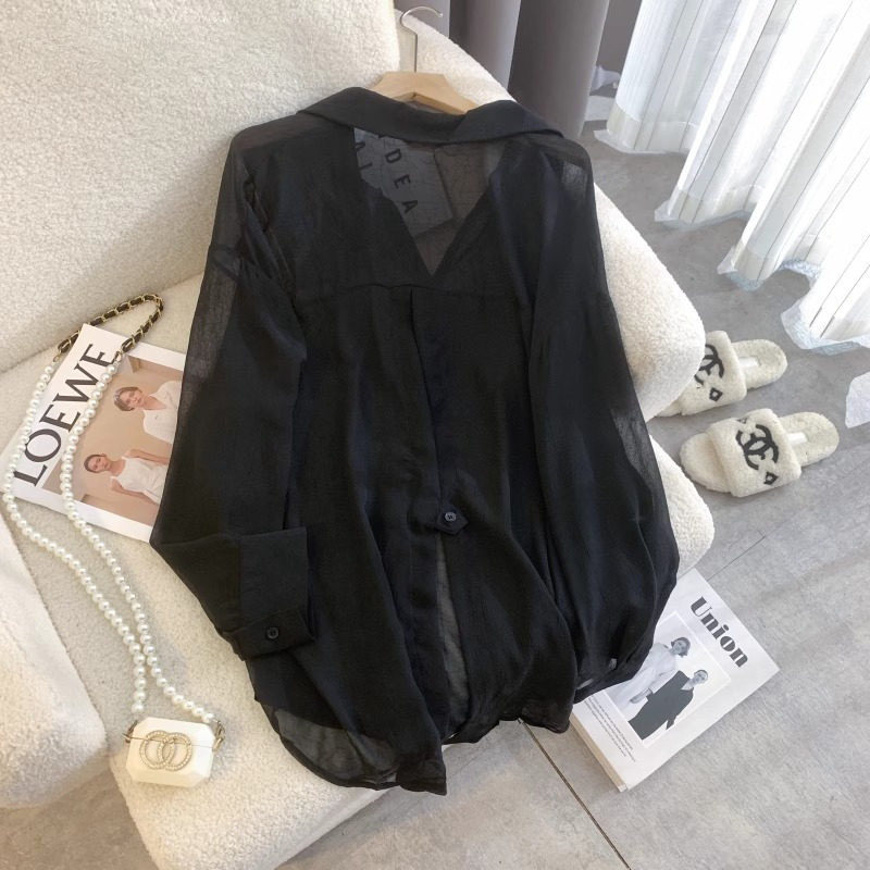 品牌折扣正品女装断码清仓特价不能退换天丝长袖防晒衬衫女夏季