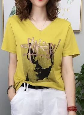 品牌折扣女装断码特价不能退换欧洲站黑色短袖t恤女夏季