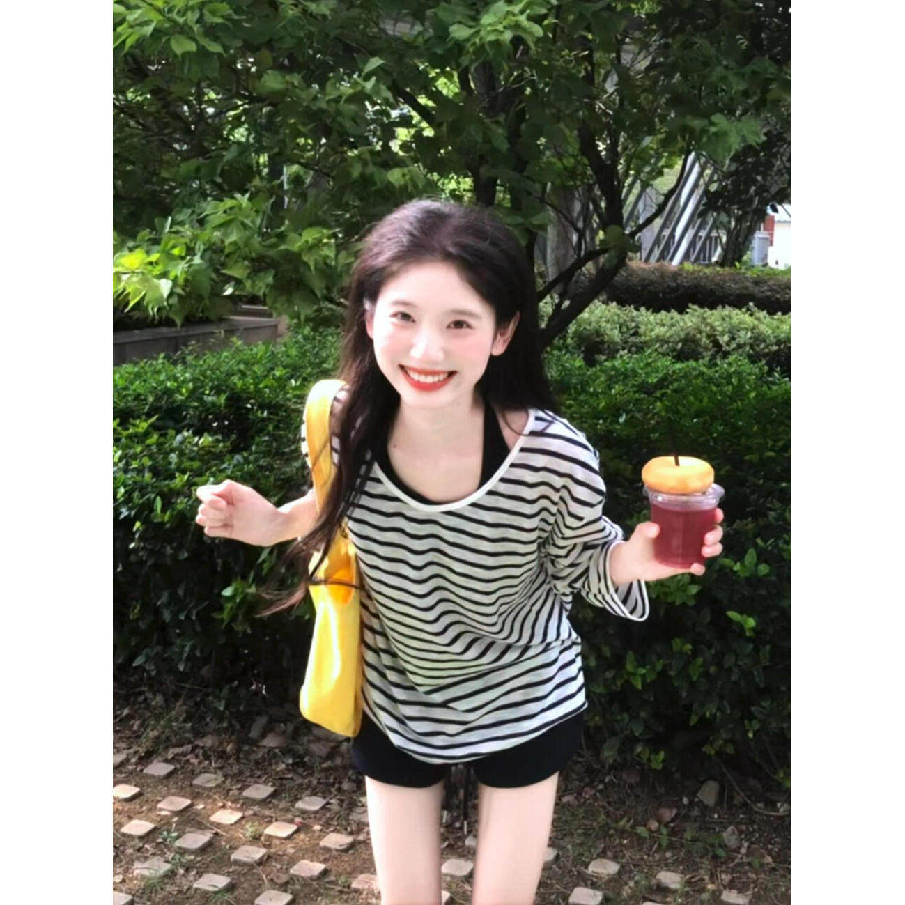 品牌折扣正品女装断码清仓特价不能退换韩系V领条纹防晒罩衫长袖