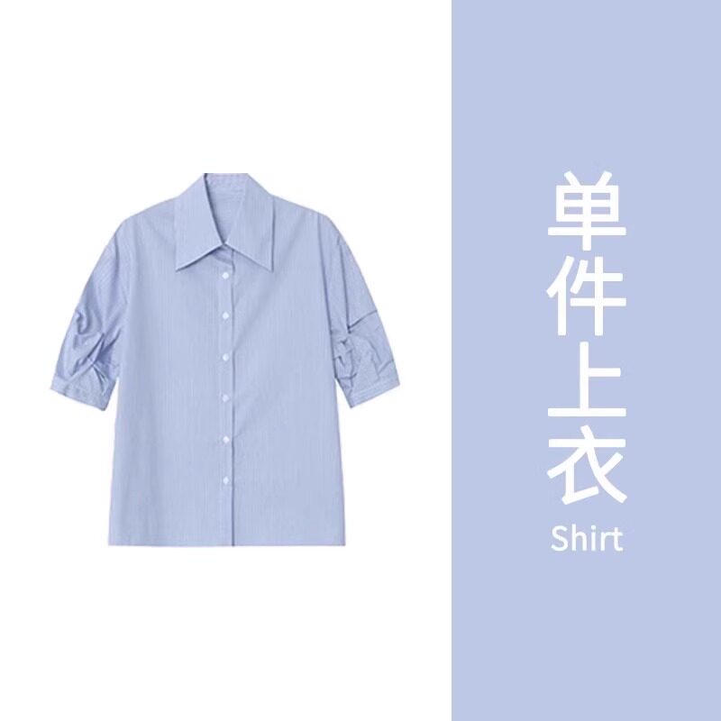 品牌折扣正品女装断码清仓特价不能退换短袖衬衫女士夏款新款轻
