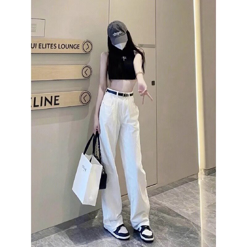 品牌折扣正品女装断码清仓特价不能退换白色天丝牛仔裤女夏天薄款