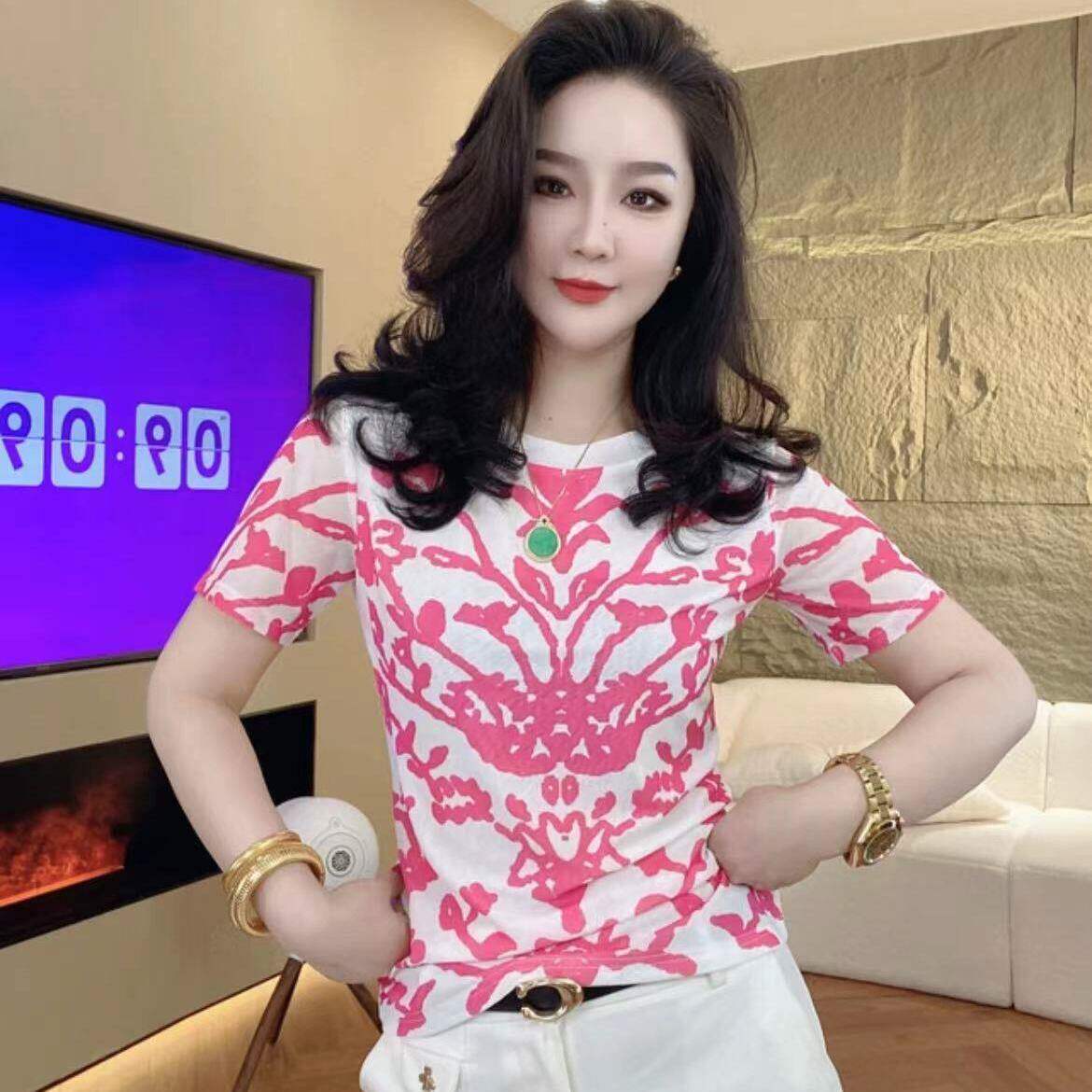 品牌折扣正品女装断码清仓特价不能退换薄款冰丝正肩短袖T恤