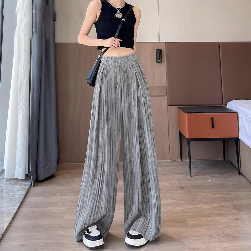 品牌折扣正品女装断码清仓特价不能退换冰丝棉西装裤女夏薄款扎染