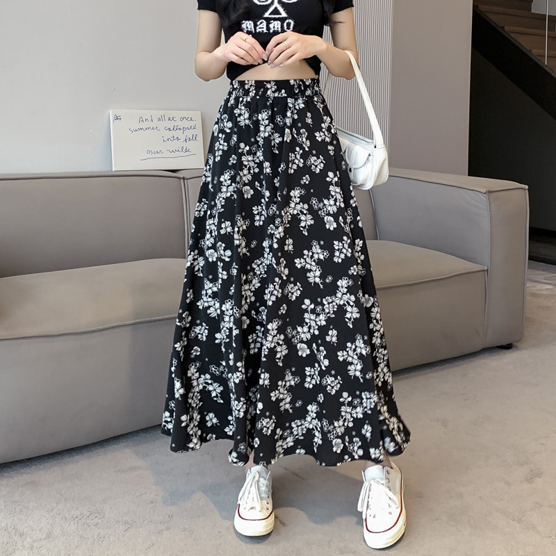 品牌正品女装衣服断码特价清仓 不接受退换-雪纺碎花半身裙女夏季