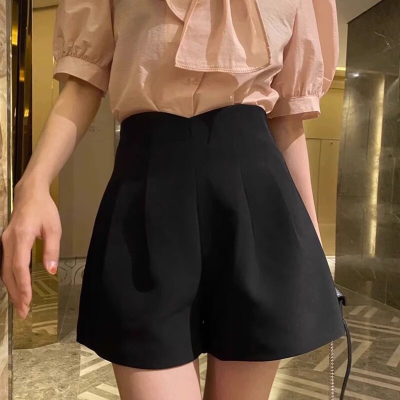 品牌折扣正品女装断码清仓特价不能退换黑色阔腿西装裤女