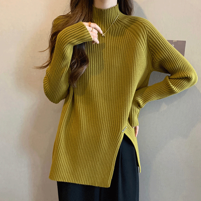 品牌折扣正品女装断码清仓特价不能退换中长款毛衣遮屁股女秋冬新