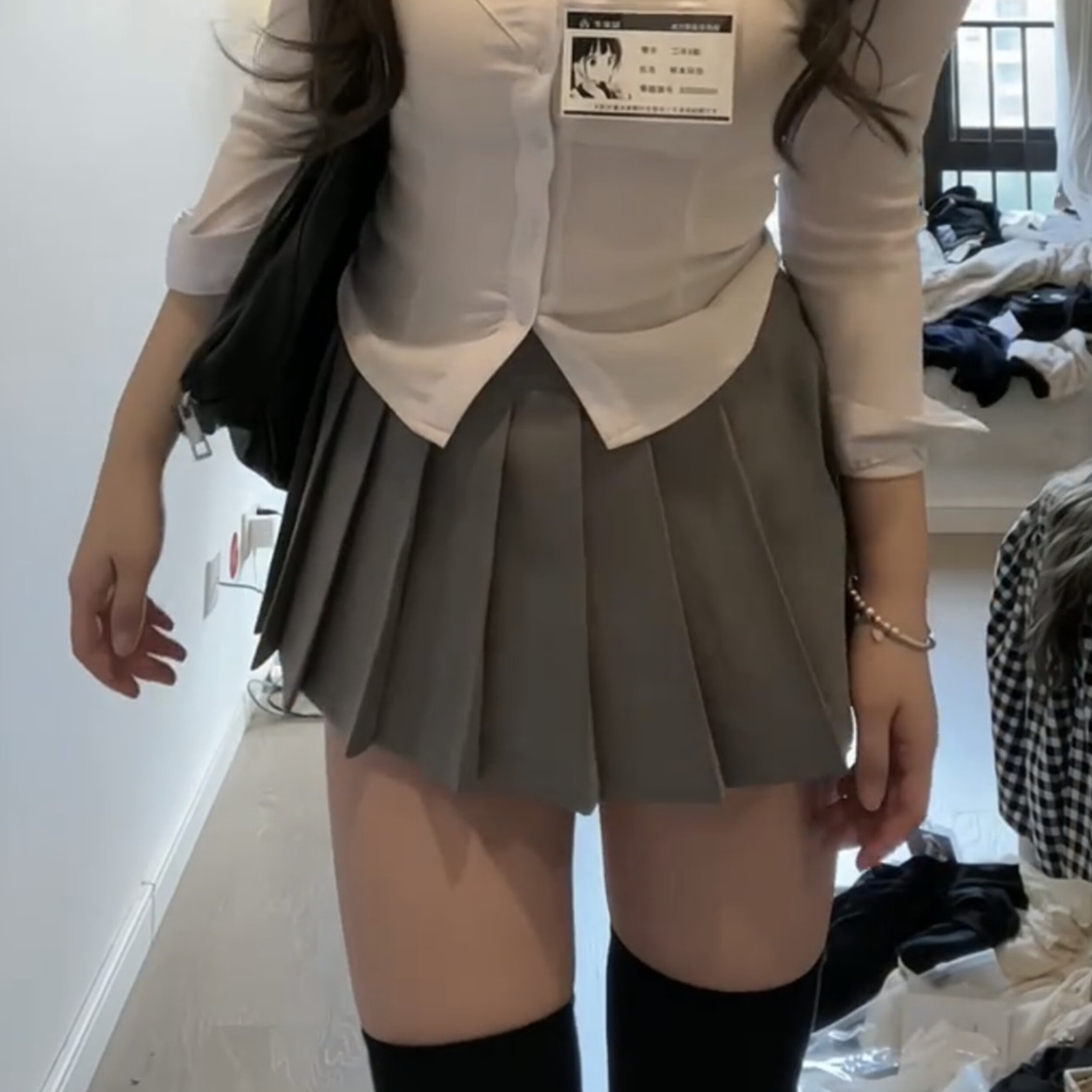 品牌折扣正品女装断码清仓特价不能退换纯欲风辣妹领带JK制服衬衫