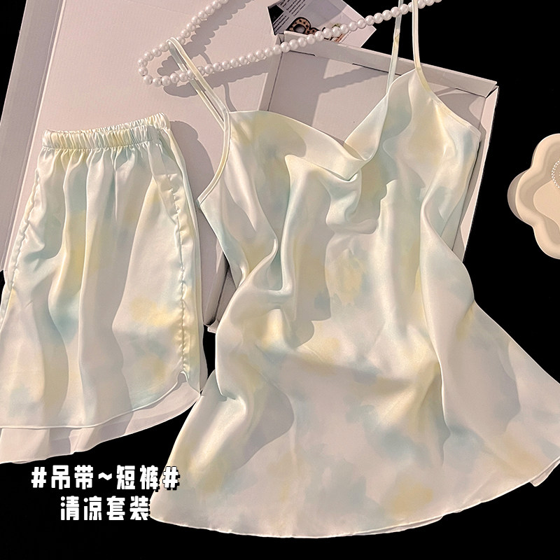 品牌折扣正品女装断码清仓特价不能退换冰丝吊带睡衣女款新款夏季