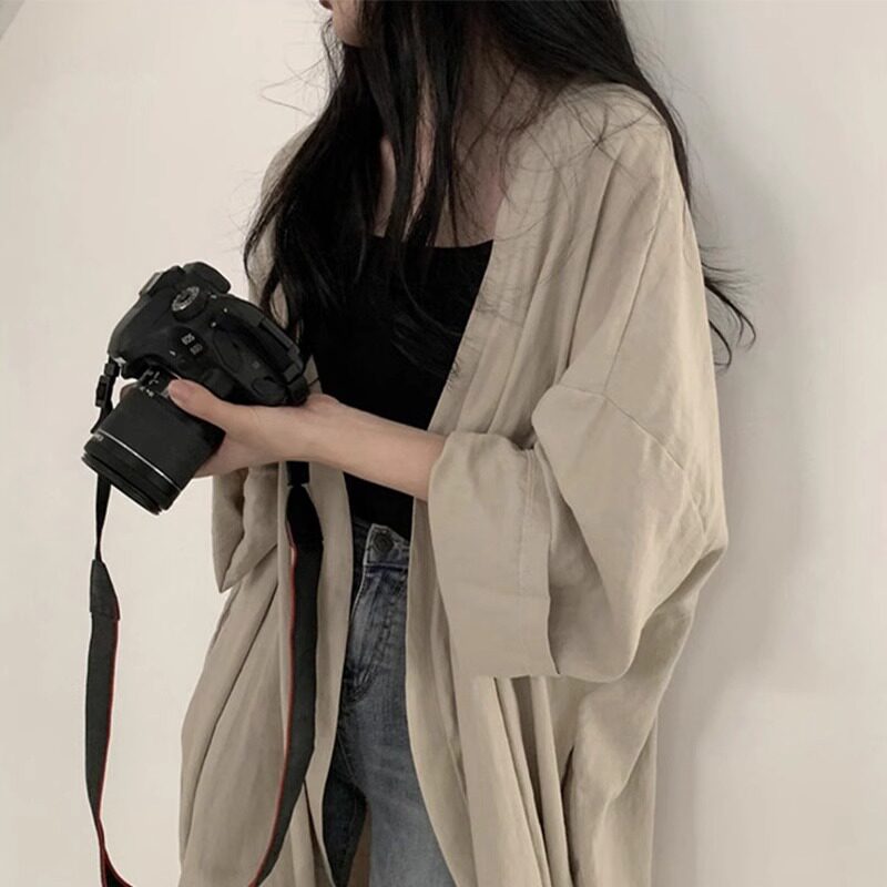 品牌折扣正品女装断码清仓特价不能退换中长款防晒衬衫女夏季