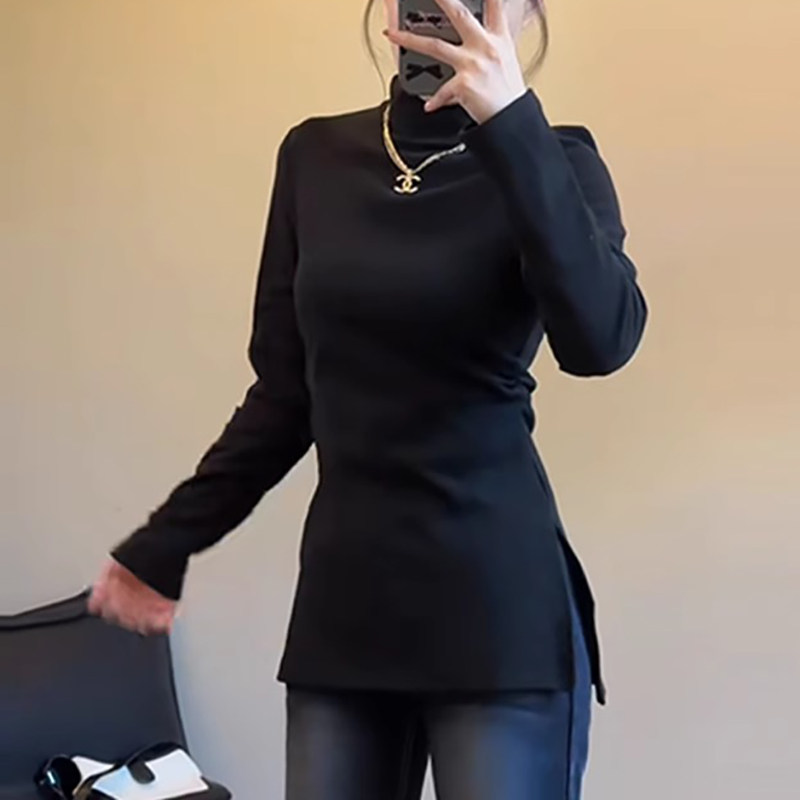 品牌折扣正品女装断码清仓特价不能退换大码加绒保暖内搭半高领打