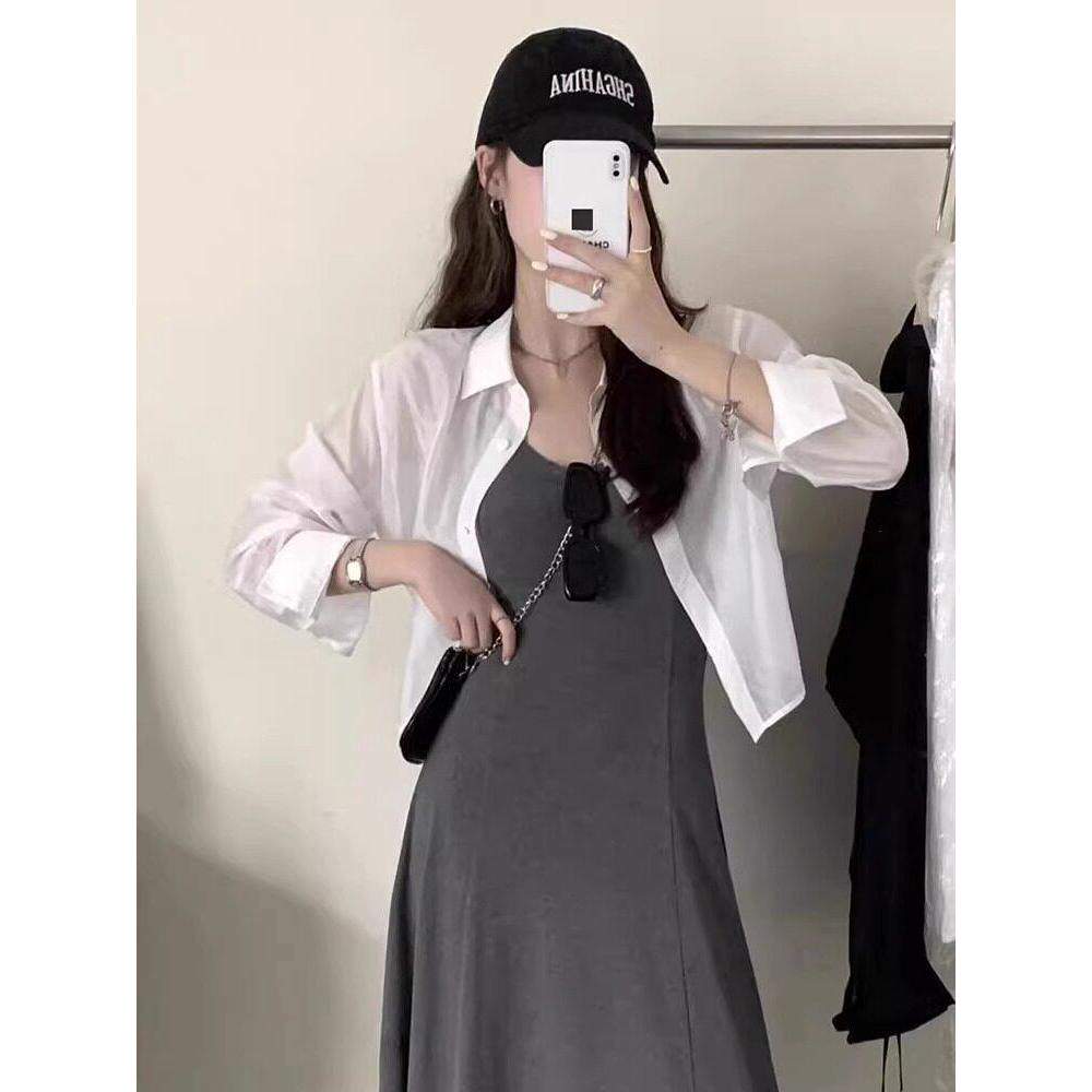 品牌正品女装衣服断码特价清仓 不接受退换-黑色冰丝雪纺防晒衬
