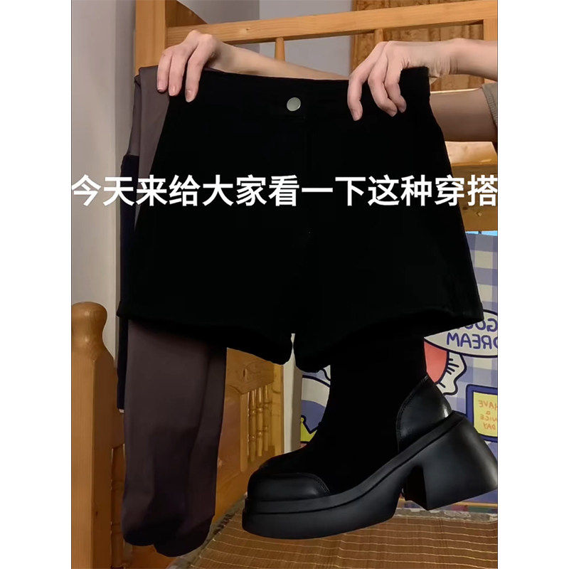 品牌折扣正品女装断码清仓特价不能退换冬天配靴子的牛仔短裤女