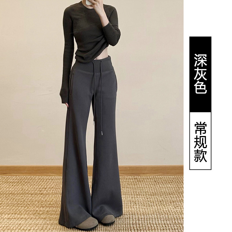 品牌正品女装衣服断码特价清仓 不接受退换-灰色微喇瑜伽运动裤女