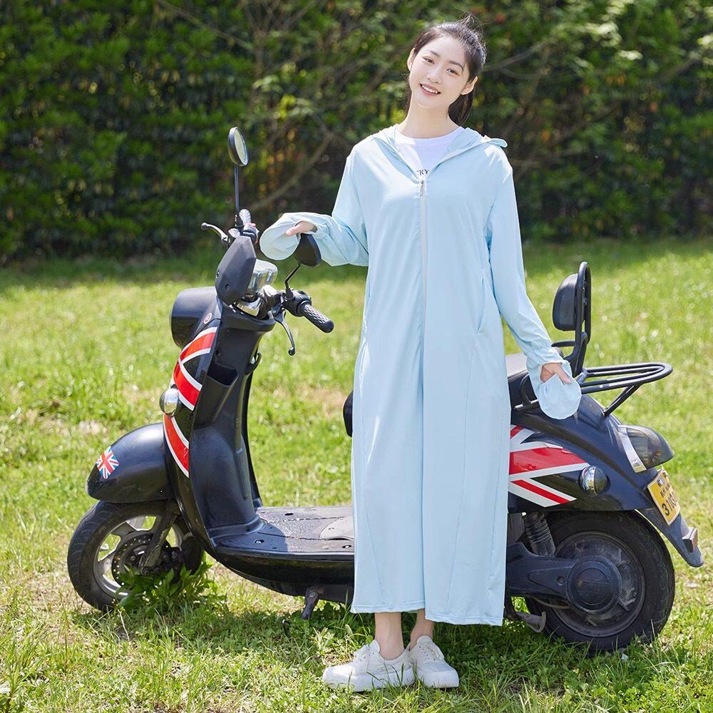 品牌折扣正品女装断码清仓特价不能退换冰丝连帽长款防晒衣