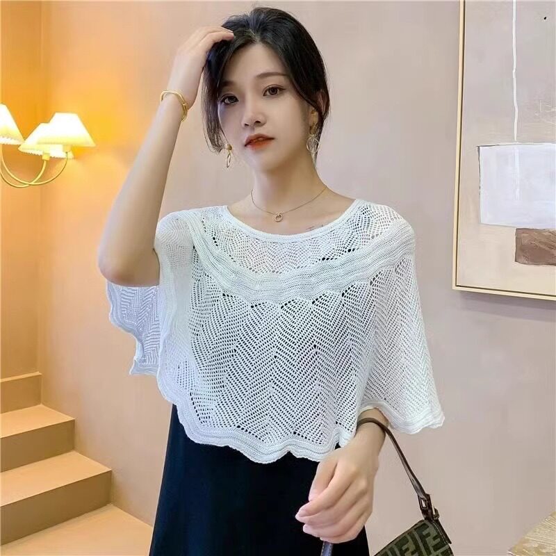 品牌折扣正品女装断码清仓特价不能退换冰丝针织防晒披肩斗篷