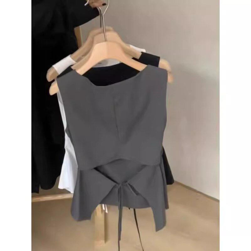 品牌折扣正品女装断码清仓特价不能退换后背绑带吊带背心女夏