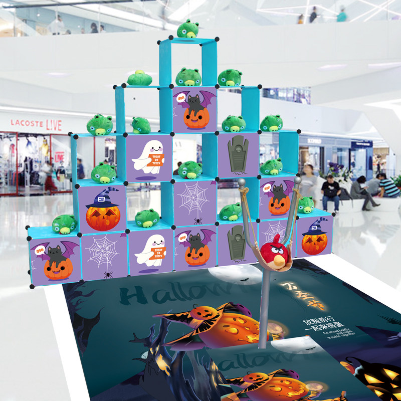 弹射小鸟公仔年会团建游戏道具暖场引流真人版大弹弓愤怒玩具游乐