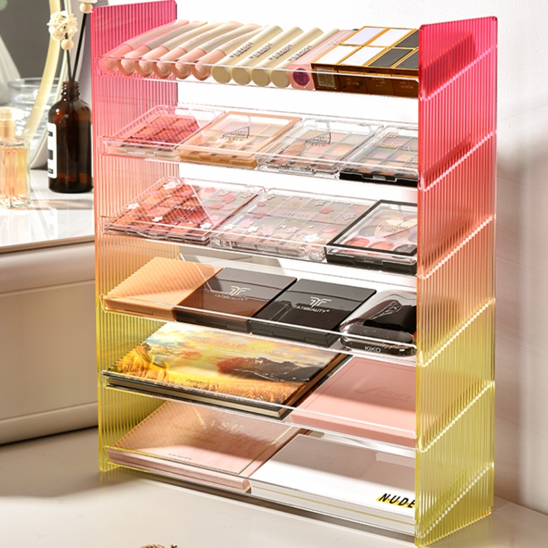 渐变晕染化妆品收纳置物架