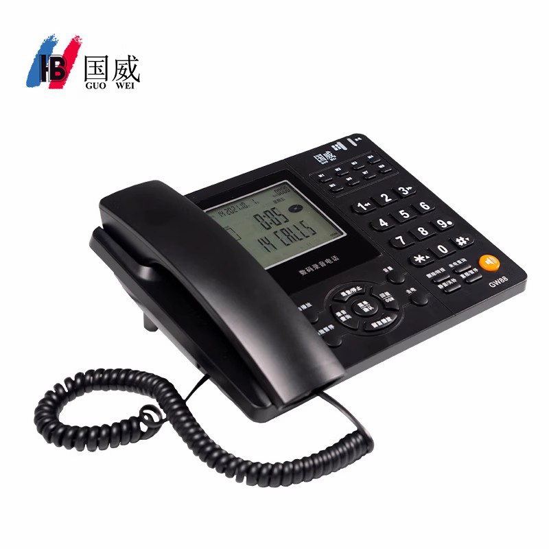 国威电话机录音电话机办公耳机