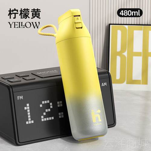 正品Bee2g温a保杯女生男款025新款高颜值吸管水杯学m生316L不锈钢