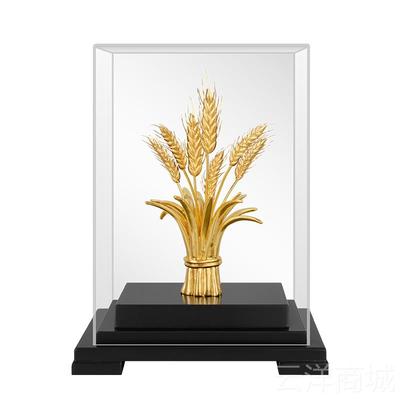 正品乔采购产品金箔饰品谷物，丰富和小麦穗大，卖家，客，厅，办
